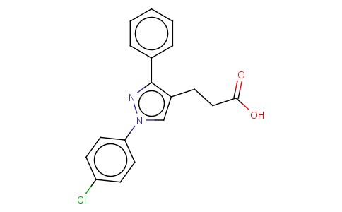 1-(4-CHLOROPHENYL)-3-PHENYLPYRAZOLE-4-PROPIONIC ACID